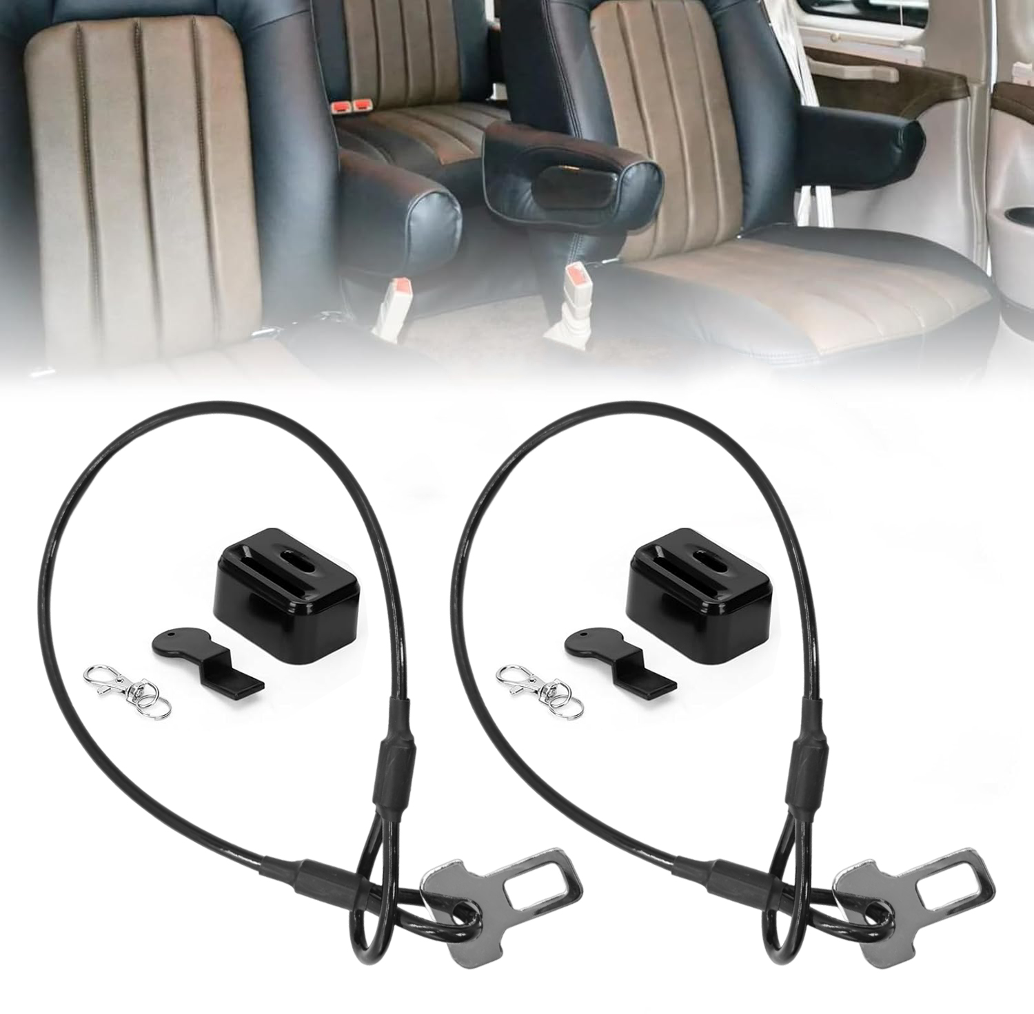 Door Lock - 2 Pack Safety Rope Seat Belt