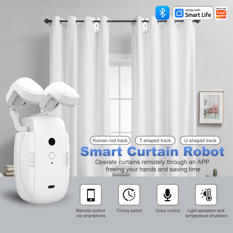 WiFi  Smart Automatic Curtain  - Curtain Rods recension och pris