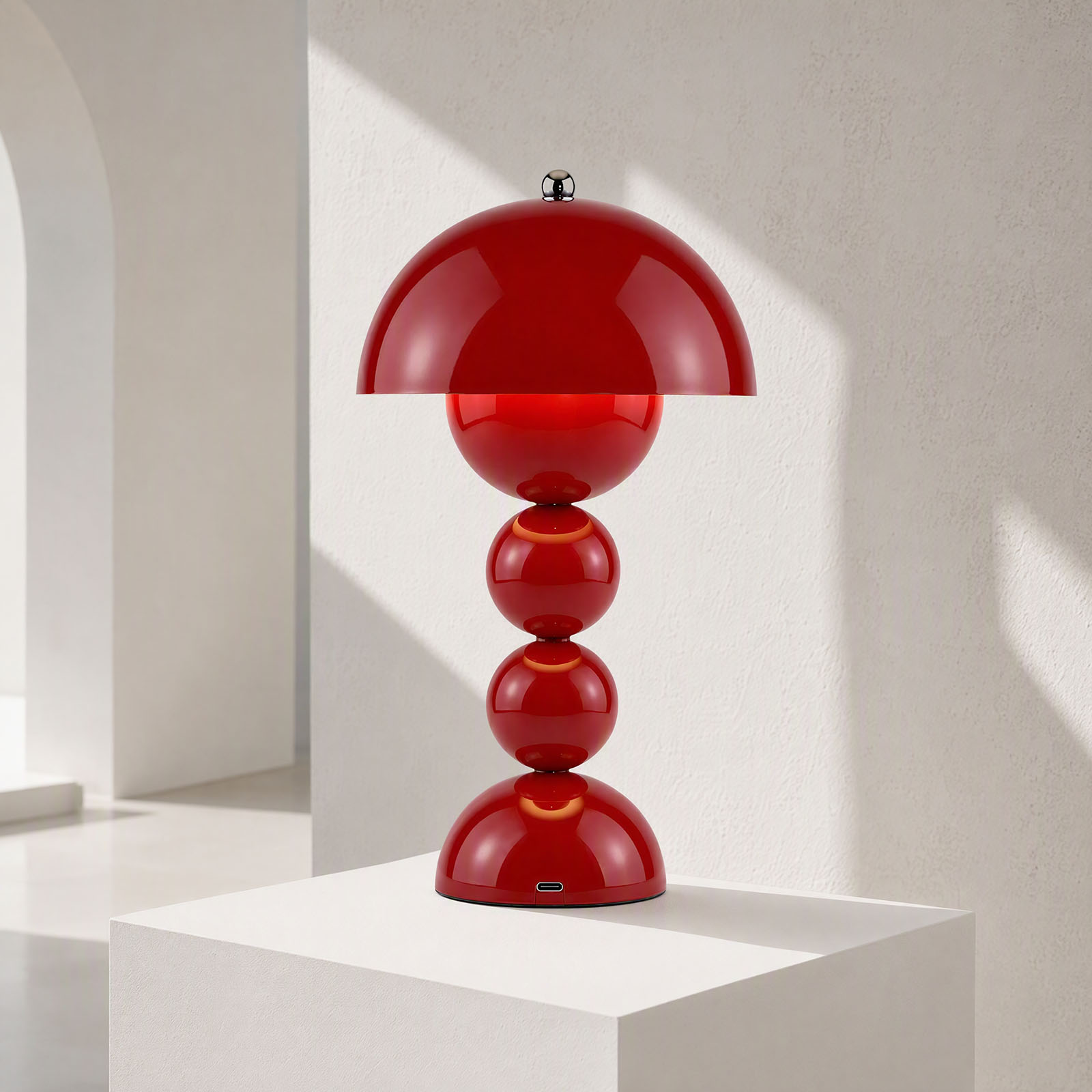 USB Mushroom Bud LED Table Lam - Light Switch recension och pris